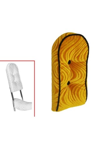 Sissy Bar Back Cushion Velour Gold.